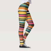 Groove Waves 70sの線のパタサイケデリックーン レギンス (右)