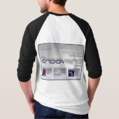 GrooveraのRaglanはTシャツを凍らしました Tシャツ (裏面)
