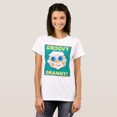 Grooveyおばあちゃん漫画 Tシャツ (正面フル)