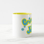 Groovin'のためのイエスレトロスタイルクリスチャン ツートーンマグカップ (中央)