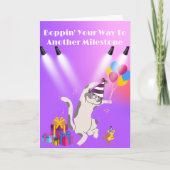 Groovin' Cat Milestone誕生日 カード (正面)