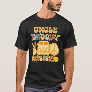 Groovyおじさんレトロマッチングファミリーベビーシャワー脂肪 Tシャツ