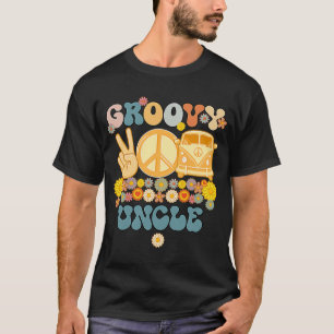 Groovyおじさんレトロマッチングファミリーベビーシャワー脂肪 Tシャツ