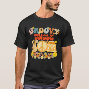Groovyおじさんレトロマッチングファミリーベビーシャワー脂肪 Tシャツ