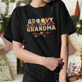 Groovyおばあちゃんおもしろいシャツ、GroovyおばあちゃんTシャツ Tシャツ