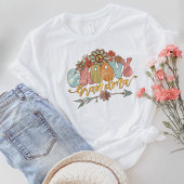 Groovyおばあちゃんの女性用シャツ,グルーヴィーファミリー Tシャツ