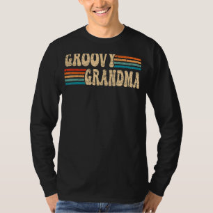 Groovyおばあちゃん70s美学ノスタルジア1970sレター Tシャツ