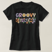 GroovyおばあちゃんTシャツおばあちゃんおもしろい分隊 Tシャツ (デザイン正面)