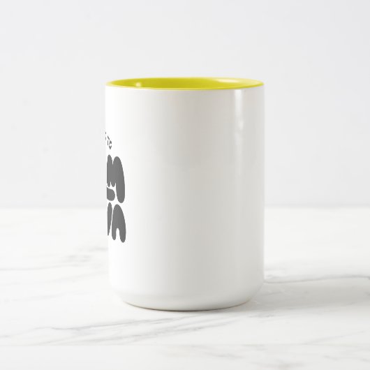 Groovyおもしろいことわざを落ち着ける必要がある ツートーンマグカップ (中央)