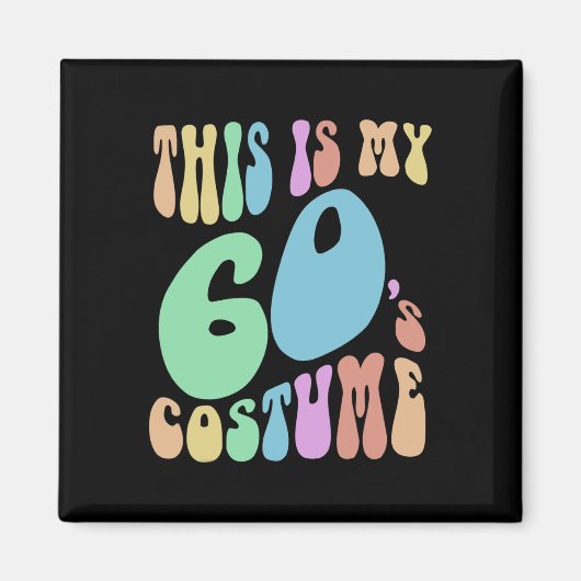 Groovyこれは私の60代のおもしろい衣装60の マグネット (正面)