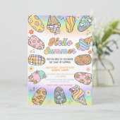 Groovyこんにちは夏、プールパーティー 招待状 (スタンド正面)