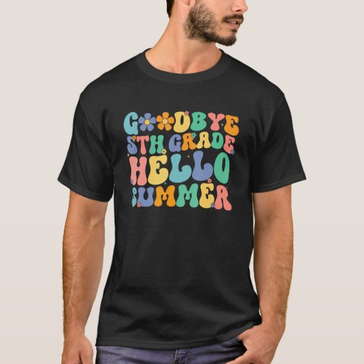 Groovyさようなら5年生Hello夏の最終日 Tシャツ (正面)
