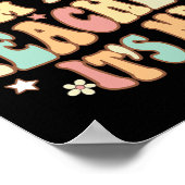 Groovyその私こんにちは私は先生私のおもしろいティーシュ ポスター (角)