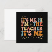 Groovyその私こんにちは私は先生私の学校である 招待状 (正面/裏面)