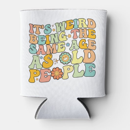 Groovyそれは風変わり高齢者と同じ年齢である 缶クーラー (正面)