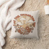 Groovyで太陽の光をデイジーヒッピー花 クッション (ブランケット)