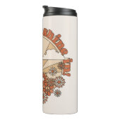 Groovyで太陽の光をデイジーヒッピー花 タンブラー (回転右)