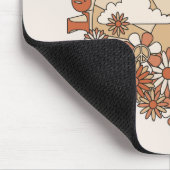 Groovyで太陽の光をデイジーヒッピー花 マウスパッド (コーナー)