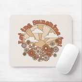 Groovyで太陽の光をデイジーヒッピー花 マウスパッド (マウス)