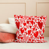 Groovyとロマンチックな赤いハートバレンタインデー クッション