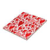 Groovyとロマンチックな赤いハートバレンタインデー タイル (側面)