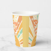 Groovyとワイルドレトロサン子供の誕生日 紙コップ (右)