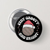 Groovyと明るいGroovyクリスマスホリデー 缶バッジ (正面&裏面)