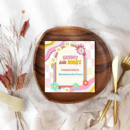 GroovyとBoozyバチェロレッテDecor 70s スタンダードカクテルナプキン