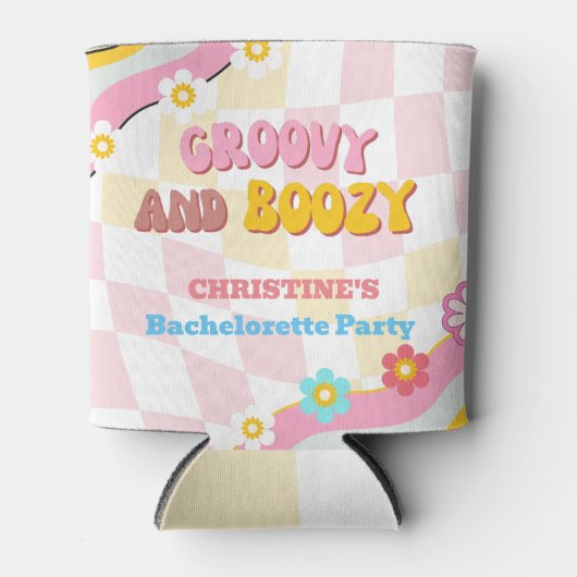 GroovyとBoozyバチェロレッテDecor 70s 缶クーラー (正面)