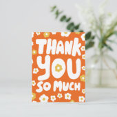 GROOVYのデイジーカラフルバブルレター ポストカード (スタンド正面)