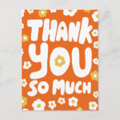 GROOVYのデイジーカラフルバブルレター ポストカード (正面)