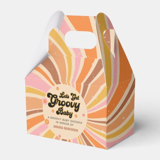 Groovyのベビーシャワーをレトロしよう フェイバーボックス (裏面サイド)