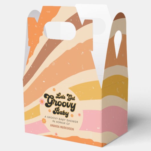 Groovyのベビーシャワーをレトロしよう フェイバーボックス (オープン)