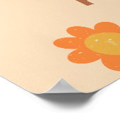 Groovyのベビーシャワーをレトロしよう ポスター (角)