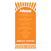 Groovyのメニュ結婚ーカード ラックカード (正面)