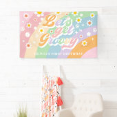 Groovyのレトロデイジー誕生日パーティーを取得しよう 横断幕 (インサイチュ)