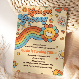 Groovyのレトロレインボー3rd誕生日パーティーを取得しよう 招待状