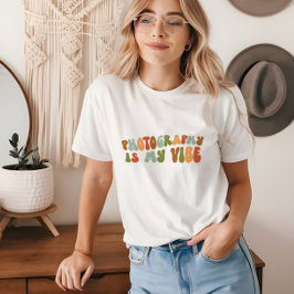 Groovyのレトロ写真は私のVibe、写真家 トライブレンドＴシャツ