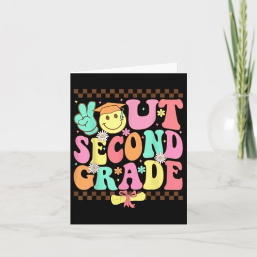 Groovyの学校の最後の日の2年生の平和2 カード (正面)