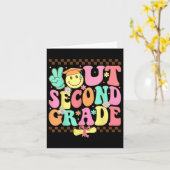 Groovyの学校の最後の日の2年生の平和2 カード (黄色い花)