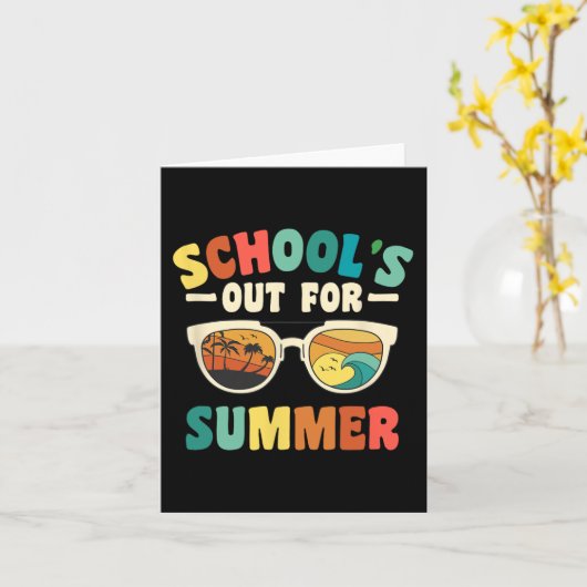 Groovyの学生のための夏のための学校の外出ティーシュ カード (黄色い花)