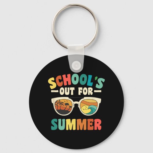 Groovyの学生のための夏のための学校の外出ティーシュ キーホルダー (正面)