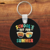 Groovyの学生のための夏のための学校の外出ティーシュ キーホルダー (正面)