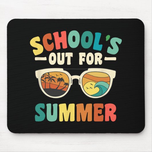 Groovyの学生のための夏のための学校の外出ティーシュ マウスパッド (正面)