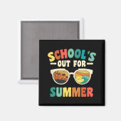 Groovyの学生のための夏のための学校の外出ティーシュ マグネット (正面/裏面)