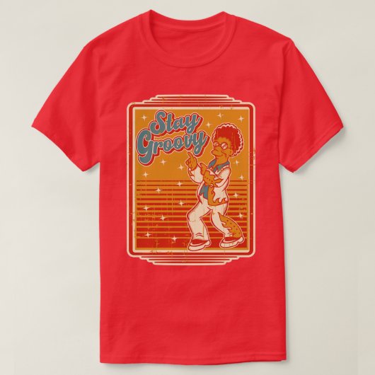 Groovyの滞在 Tシャツ (デザイン正面)