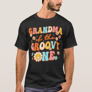 Groovyの祖母1歳の誕生日の妊娠Annou Tシャツ