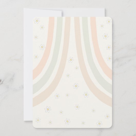 Groovyの第2の誕生日、70sレトロなテーマ招待 (裏面)