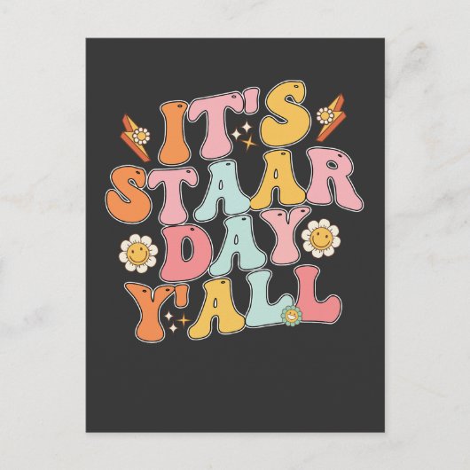 GroovyのStaar Dayテスト日 インビテーションポストカード (正面)