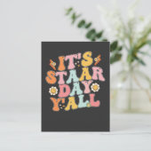 GroovyのStaar Dayテスト日 インビテーションポストカード (スタンド正面)